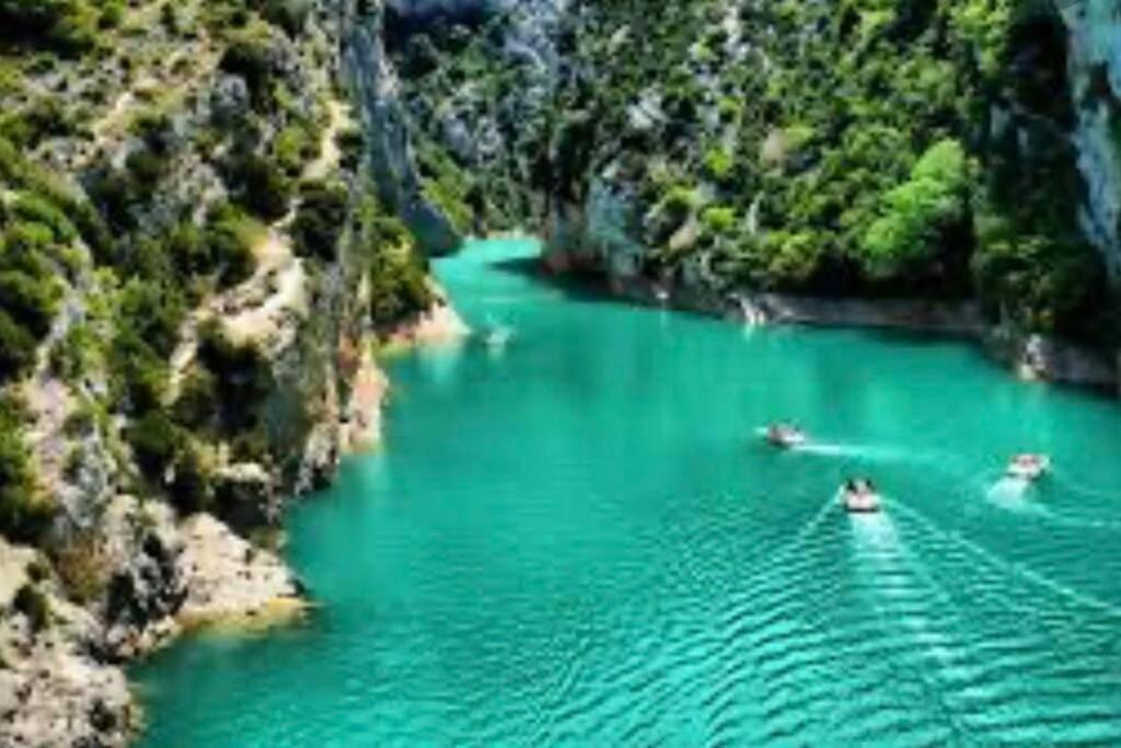 Villa Du Verdon Var Provence Avec Piscine Et Jardin - Private Regusse Exterior photo